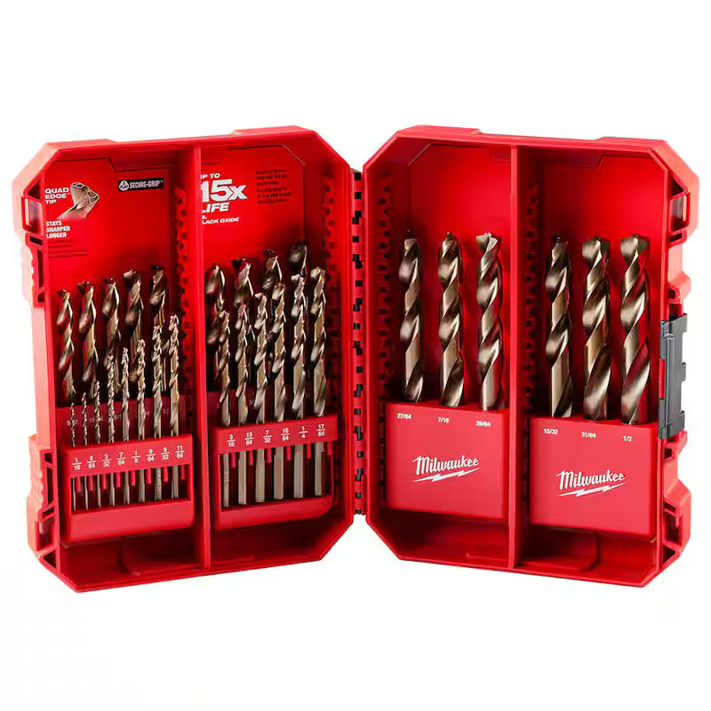 Cobalt Red Helix Drill Bit Set 29-Piece F602