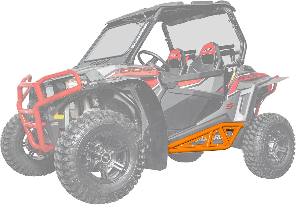 Orange Heavy-Duty Rock Sliders with 1.75" Steel Tubing M37932