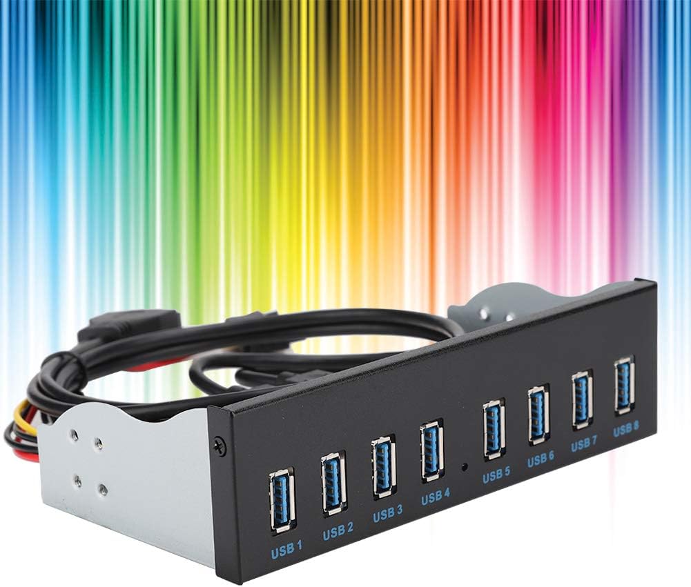USB3.0 8 Port Hub Optical Drive Front Panel Adapter W17182
