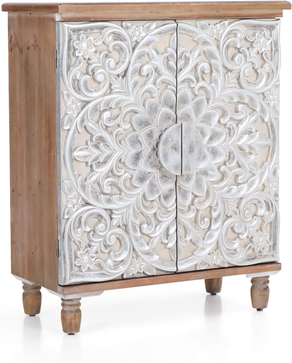 White Storage Cabinet with 2 Doors B72433