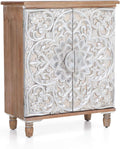 White Storage Cabinet with 2 Doors B72433