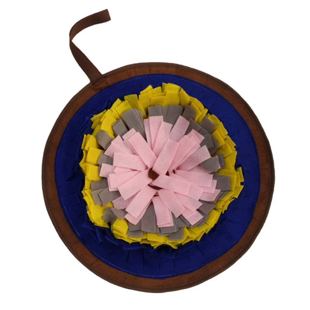 Round Snuffle Mat for Dogs Feeding Pad Interactive Puzzle Toy H491