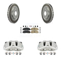 Front Disc Brake Caliper Coated Rotors And Ceramic Pads Kit G49013