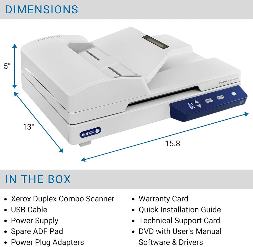Duplex Flatbed Document Scanner with Automatic Document Feeder C361498