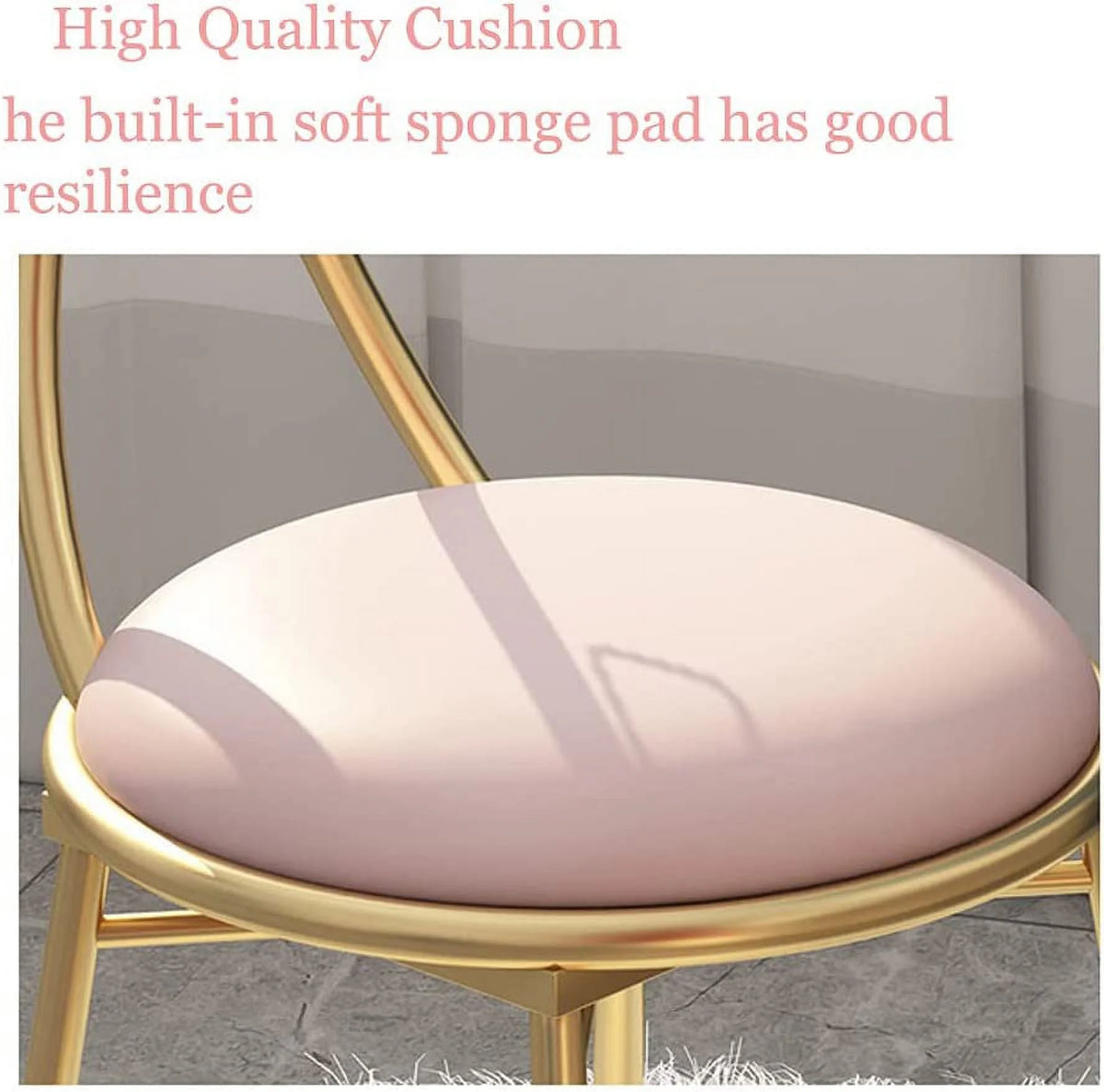 Cushioned Back Vanity Chair L1706