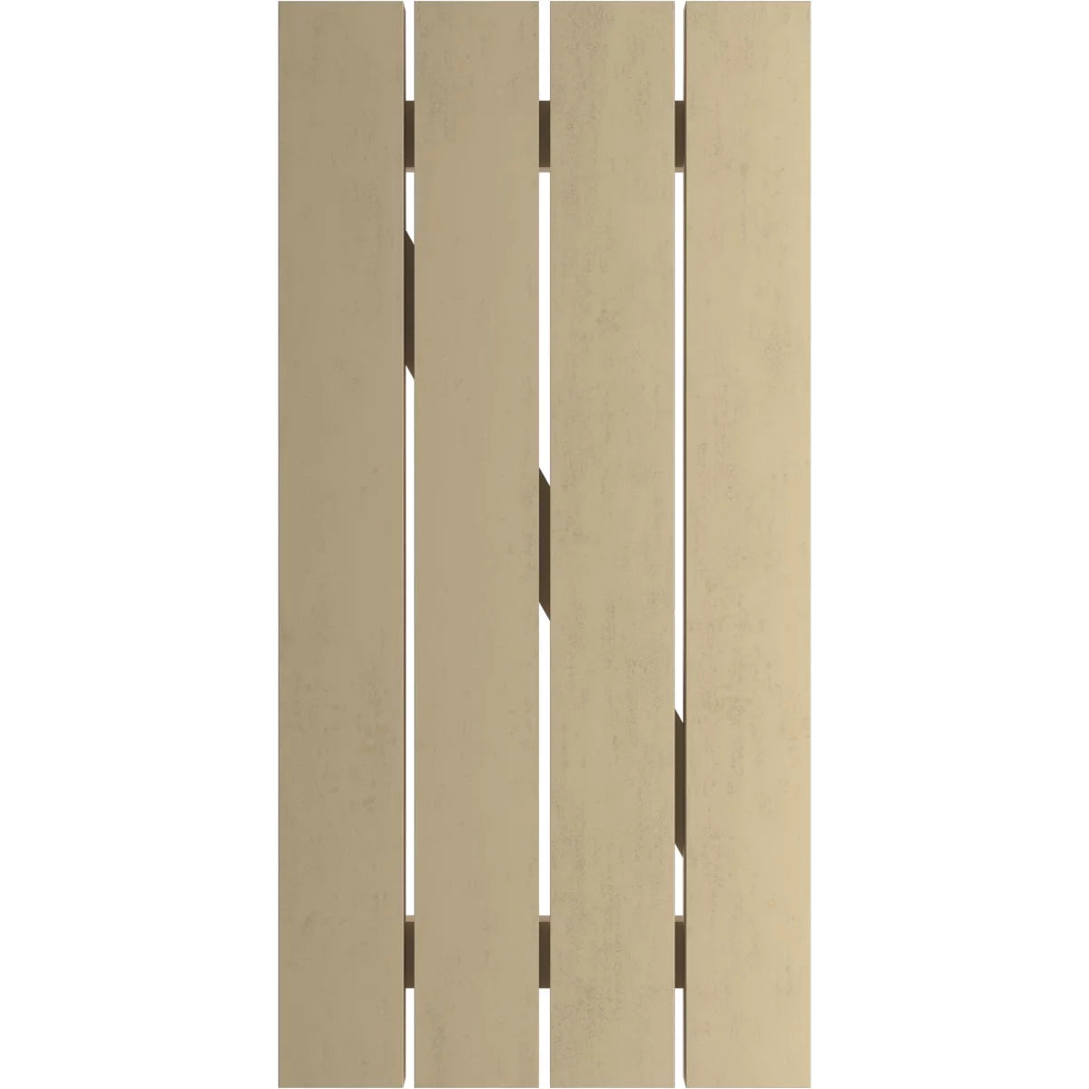 Primed Tan Faux Wood Shutters E340508