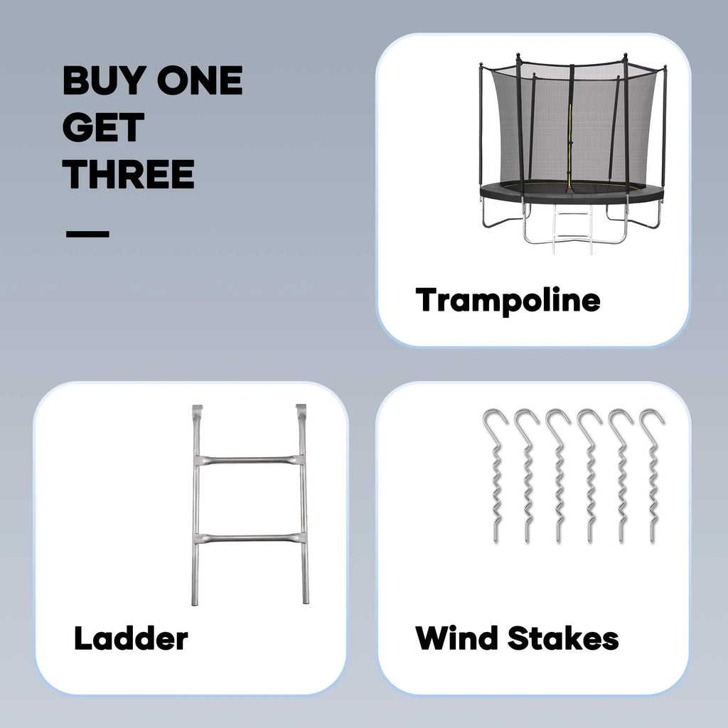 8ft Trampoline with 360 Safety Enclosure C812