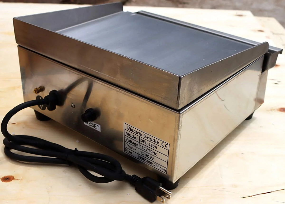 Electric Countertop Griddle Commercial Flat Grill Stainless Steel 110V G820977