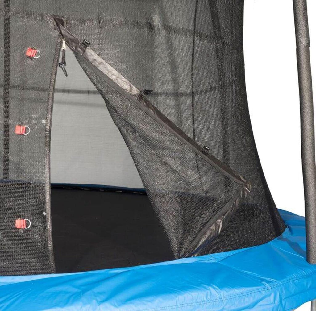 Blue 10 Foot Outdoor Trampoline with Safety Net Enclosure X38922