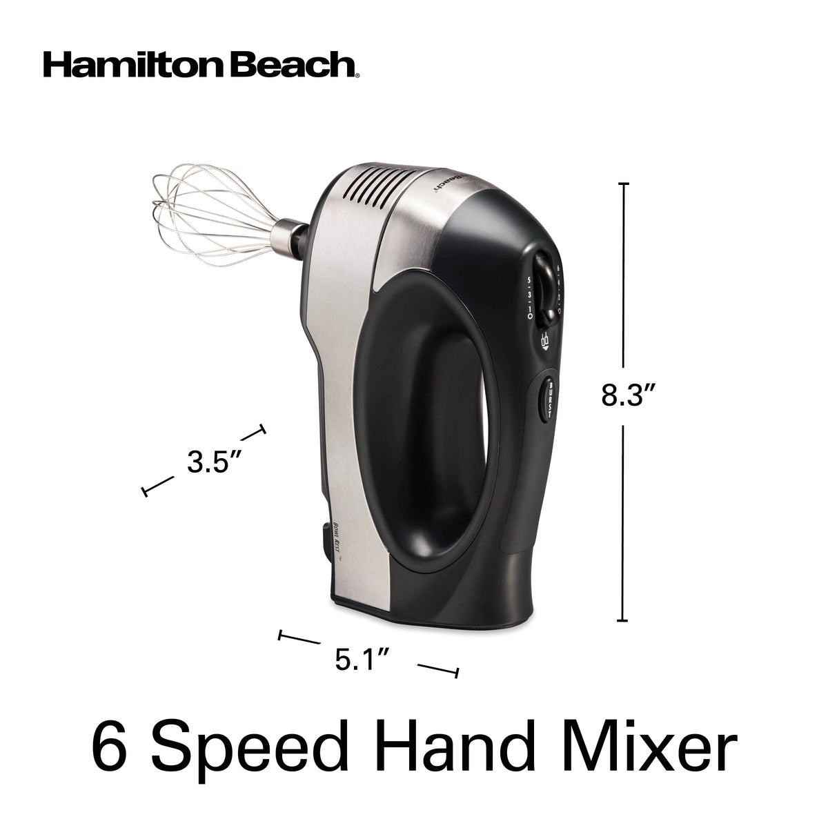 Restored Hand Mixer Stainless Steel 300 Watts E37461