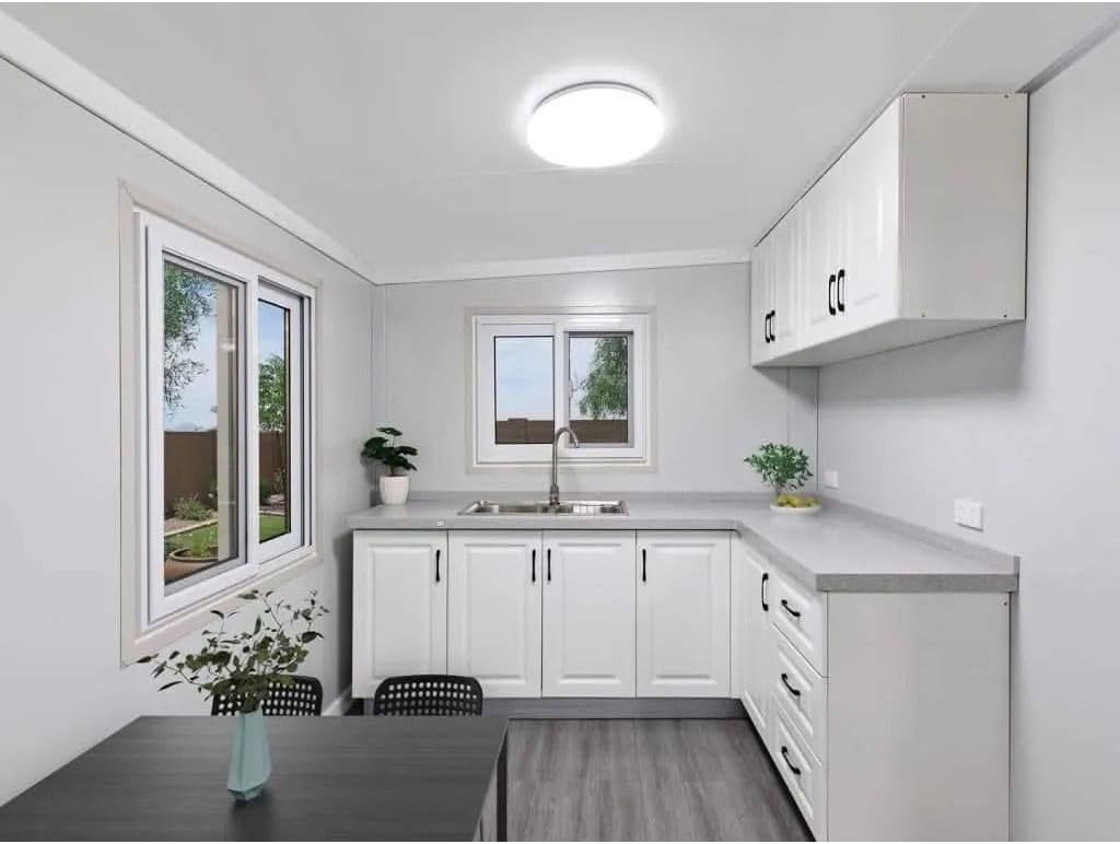 White 40ft x 20ft Portable Tiny Home with Bathroom O837