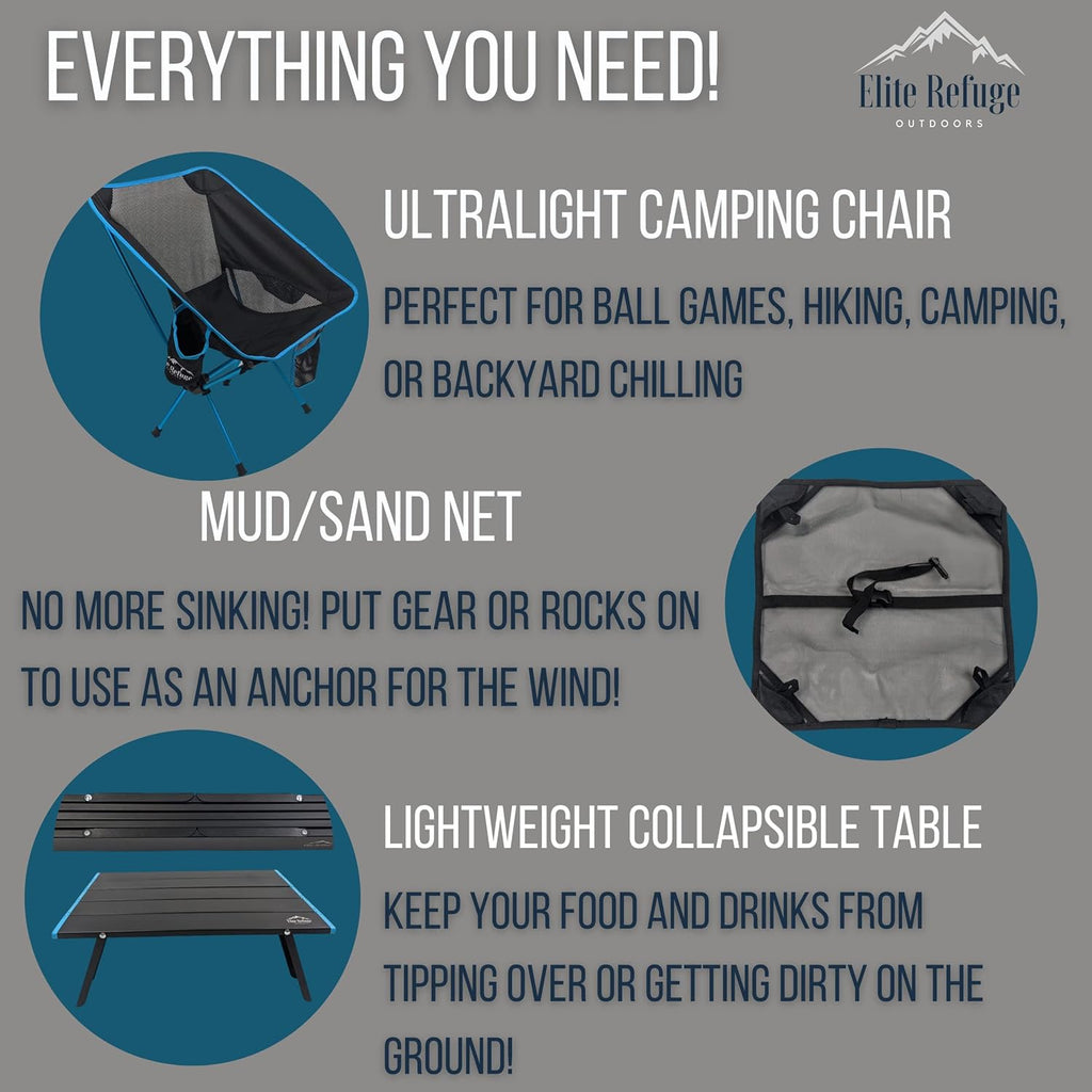 Ultra Lightweight Camping Chair and Table N90822
