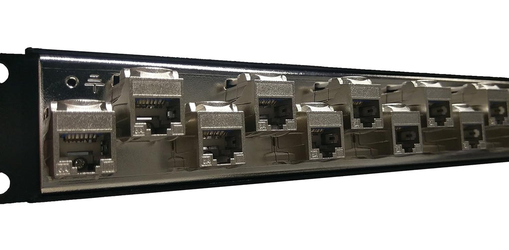 24 Port Tool-Less Feed Through Patch Panel E6863