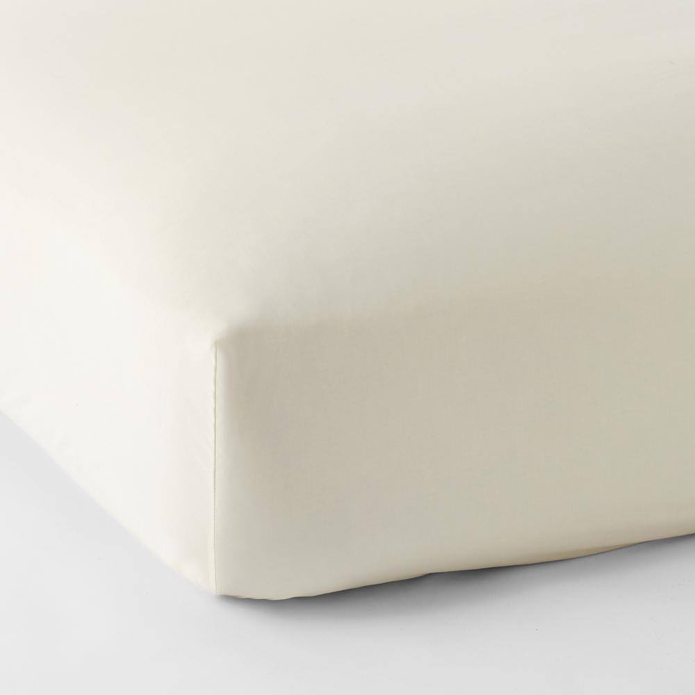 Ivory 450-Thread Count Supima Cotton King Fitted Sheet N6309