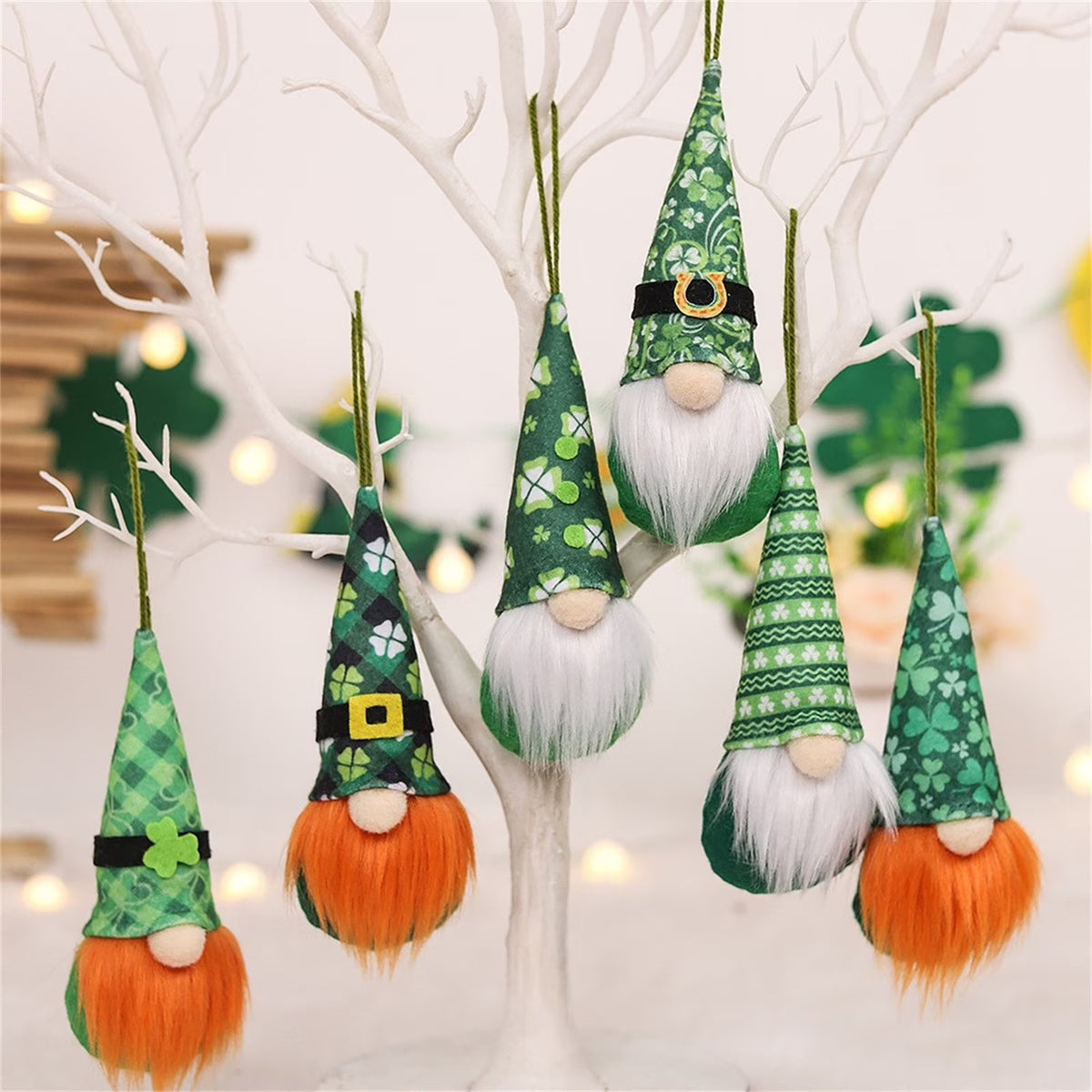 Handmade Gnome Doll Ornaments Set H4452