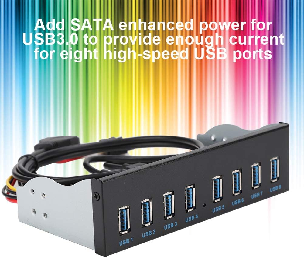 USB3.0 8 Port Hub Optical Drive Front Panel Adapter W17182