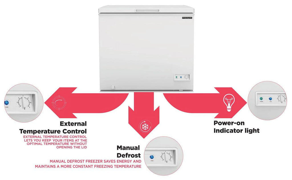 7.0 Cu. ft. White Chest Freezer V108