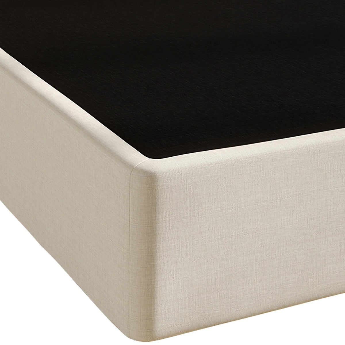 8 Queen Beige Linen Metal Box Spring H841