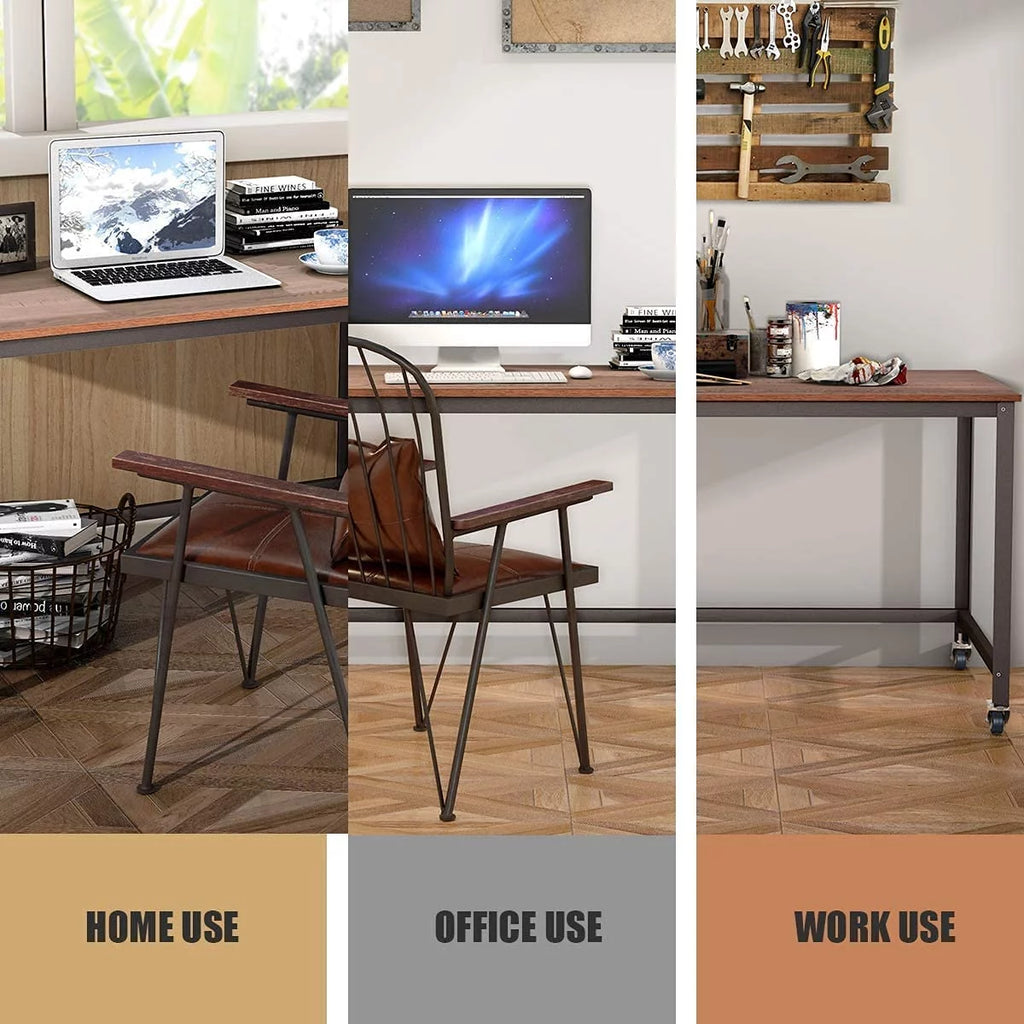 Rolling Computer Desk with 4 Wheels Y975933