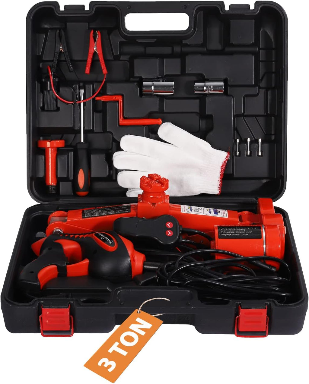 5 Ton 12V Electric Car Jack with Impact Wrench B9675