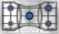 36 in. Gas Stove Cooktop 5 Sealed Burners NG/LPG Convertible Stainless Steel O509