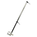 21" Stainless Steel Rail Mounted Flag Staff with Black Plastic Flag Pole Base for Boat Yacht D435