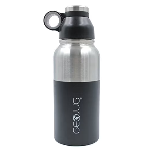 Black 32 oz Stainless Steel Vacuum Insulated Water Bottle B1756