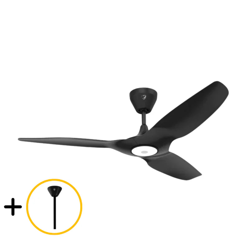 Black Outdoor Ceiling Fan with Downrod U16115