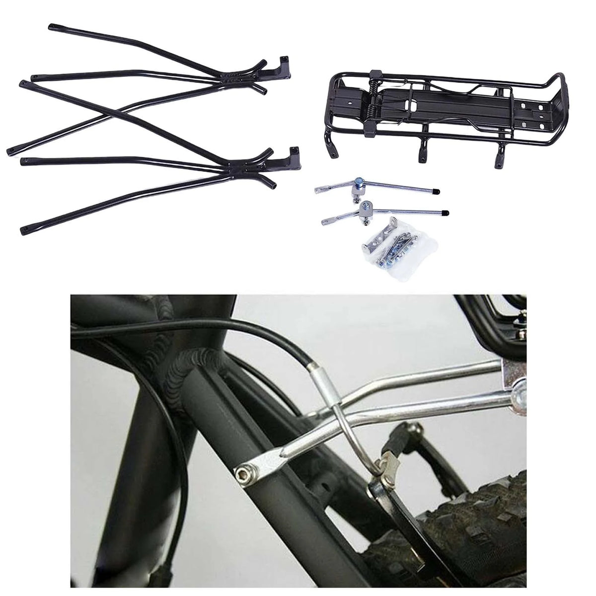 Aluminum Bike Rear Carrier Rack with Disc Brake I4670