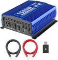 1500W Pure Sine Wave Power Inverter 12V DC to 110V AC with Bluetooth P908