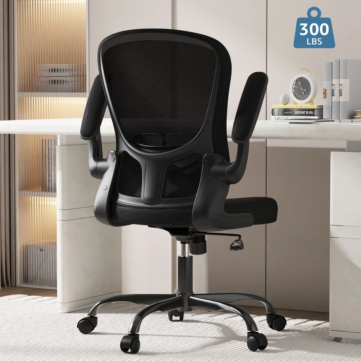 Ergonomic Office Chair with Lumbar Support and Adjustable Height Q5961