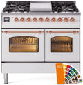 40 Dual Fuel Natural Gas Range with Copper Trim F875