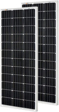 200 Watt 12 Volt Monocrystalline Solar Panel 2 Pack L497