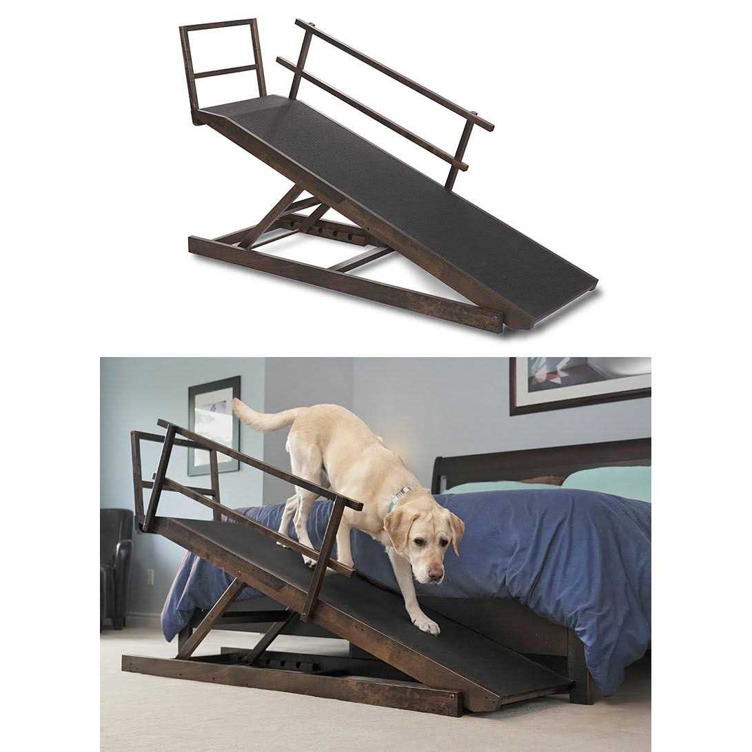 Large Adjustable Height Dog Bed Ramp O794