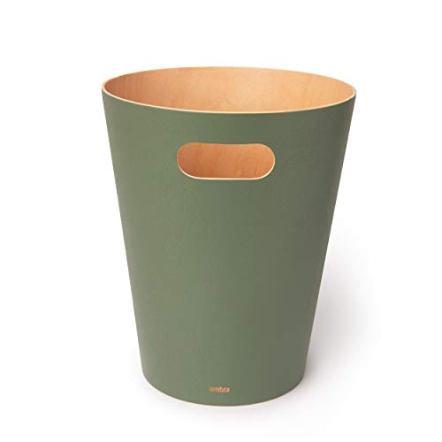 Natural 2 Gallon Wooden Trash Can O86658