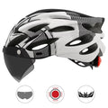 Road Mountain Bike Helmet with Lens and Brim J9711