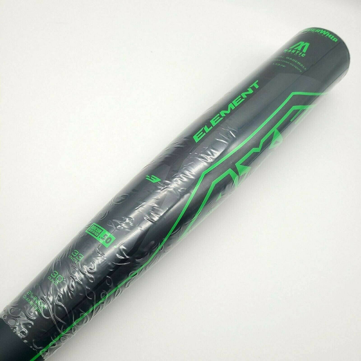 Black/Green Alloy BBCOR Baseball Bat I37487