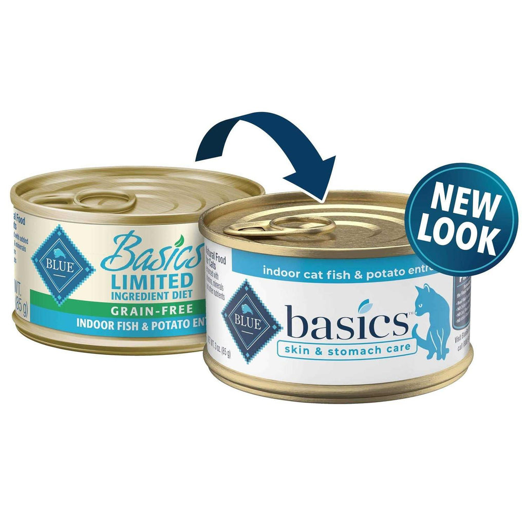 Grain Free Fish and Potato Entree Canned Cat Food 3-oz O778