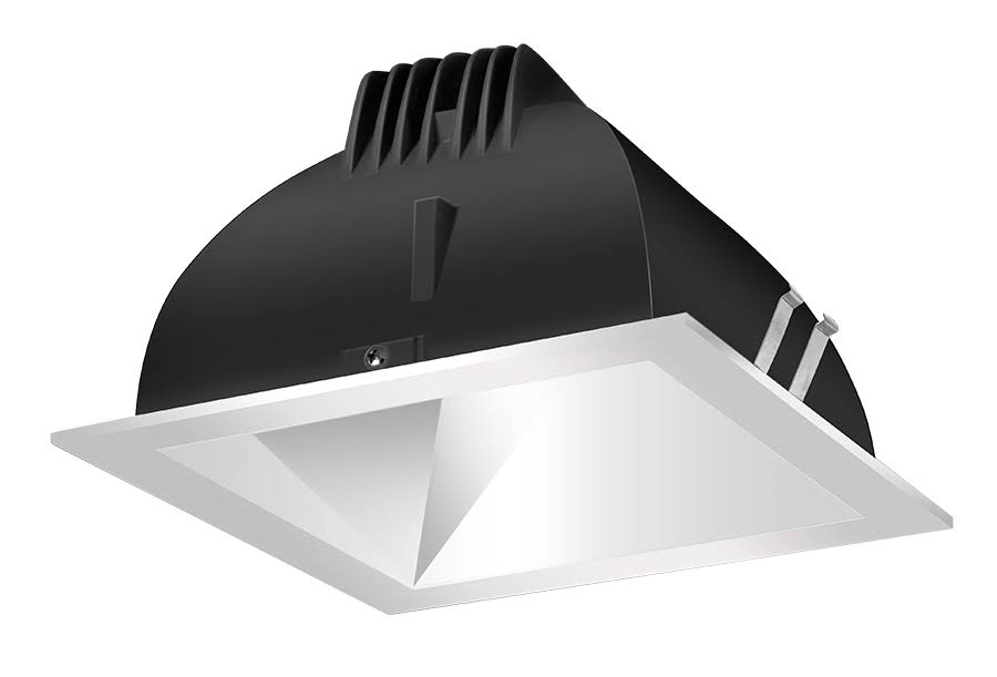 LED Trim Mod6 Sq Wallwash 27K 90CRI Matte Cone Silver Ring N127