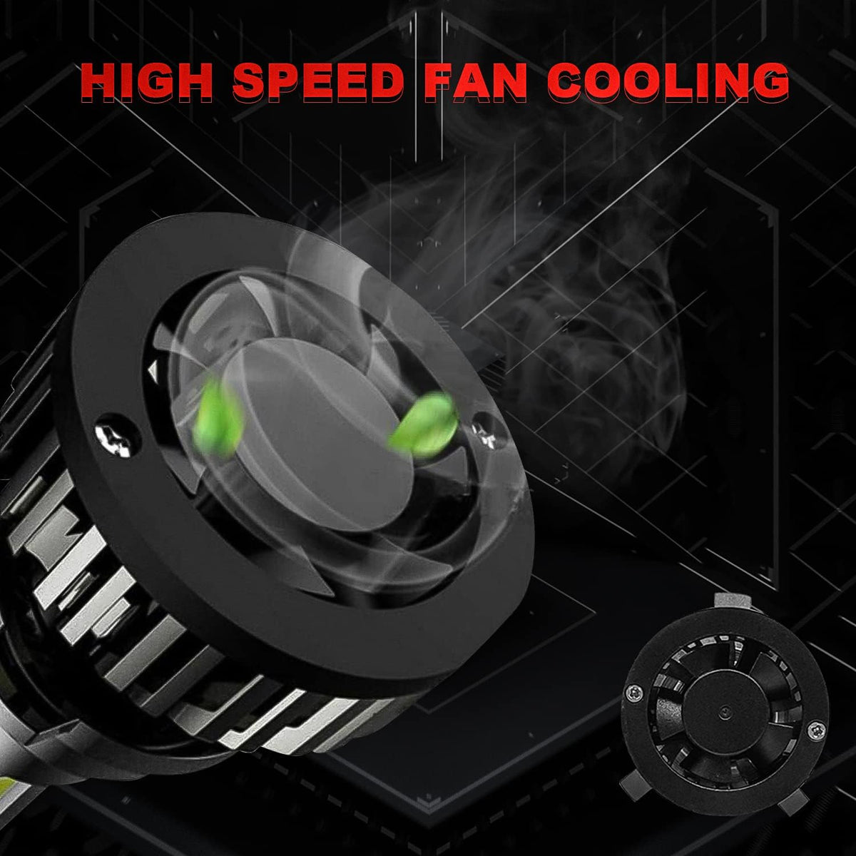 9005 High Beam + H11 Low Beam LED Headlight Bulbs, 6000K Cool White, Pack of 4 Pack of 2 K36627