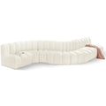 Cream Velvet Modular Sofa Y35305