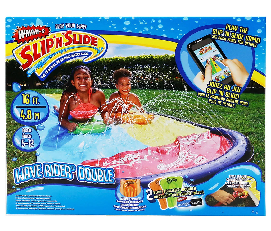 16 ft Double Water Slide with 2 Boogie Boards B804