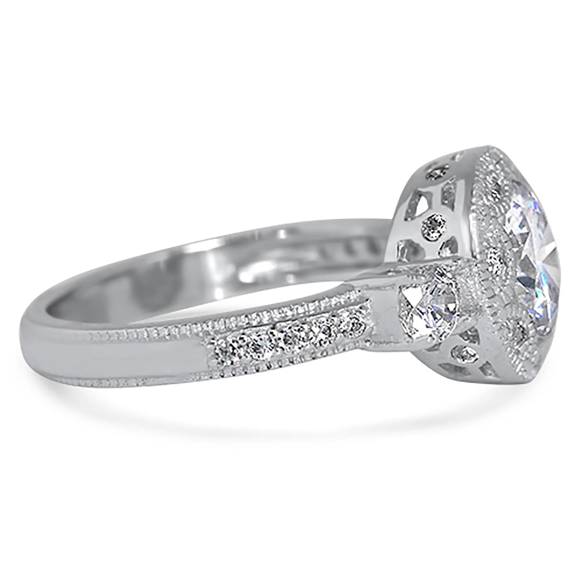 Vintage Art Deco Round Engagement Ring Size 7 U403407