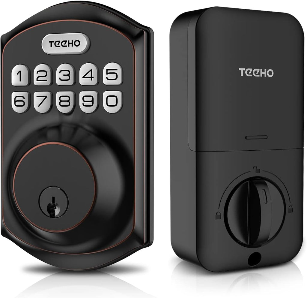 Oil-Rubbed Bronze Keyless Entry Deadbolt with Keypad, Pack of 2 C341781