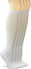 Cotton Knee-Hi Diabetic Socks with Cushion Sole and Seamless Toe, 4 Pairs D323831