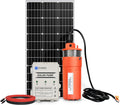 12V Solar Well Pump Kit with 120W Solar Panel and 10Ah Battery V43447