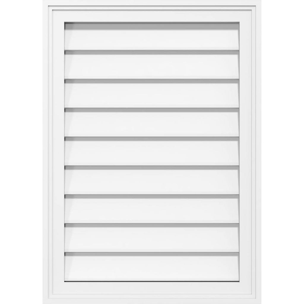 PVC Gable Vent with Brickm Q80536