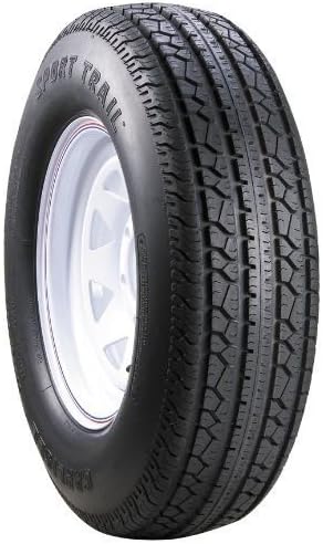 12x4.00 8 Spoke White Trailer Tire & Rim Combo H152991