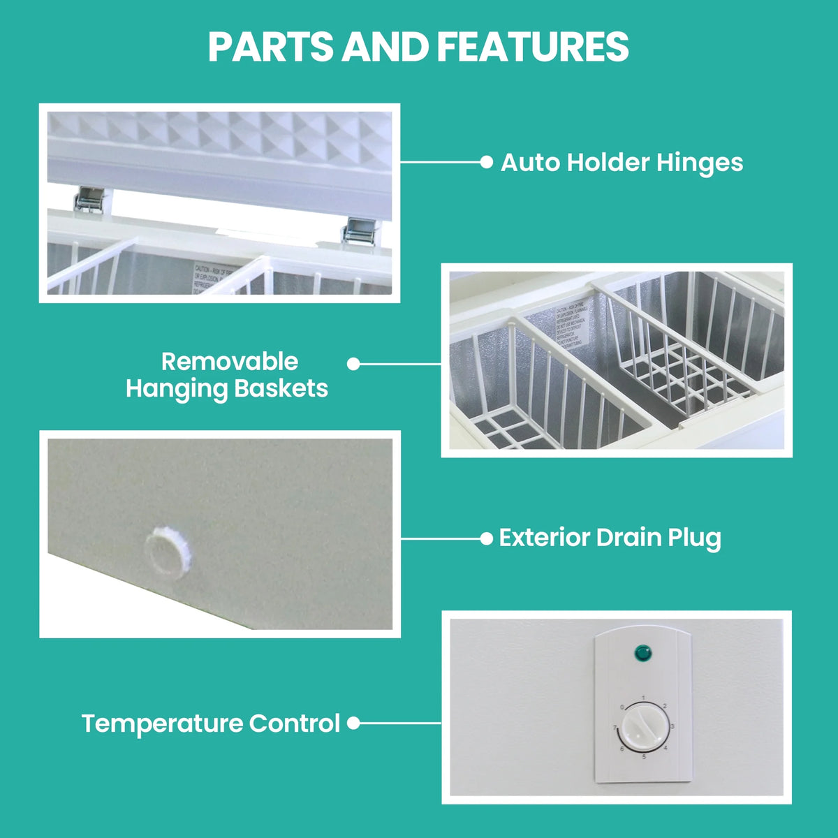 White 5.0 cu ft Chest Freezer L177995