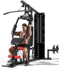 Multifunctional Home Gym with 150LBS Weight Stack J296767
